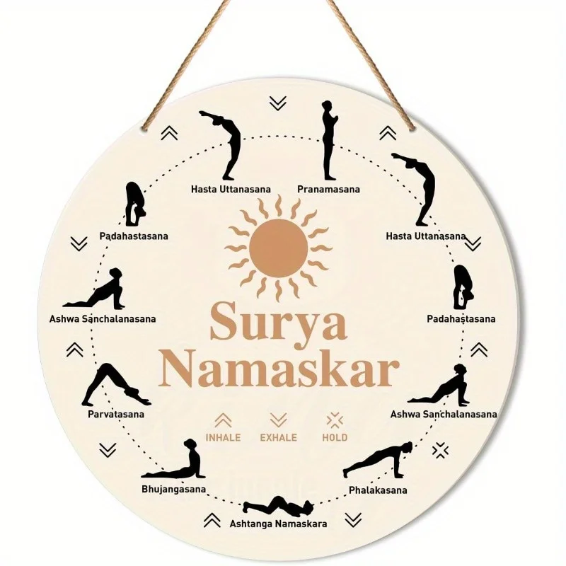 Home Gym Zen - Yoga room wall art, spiritual decoration