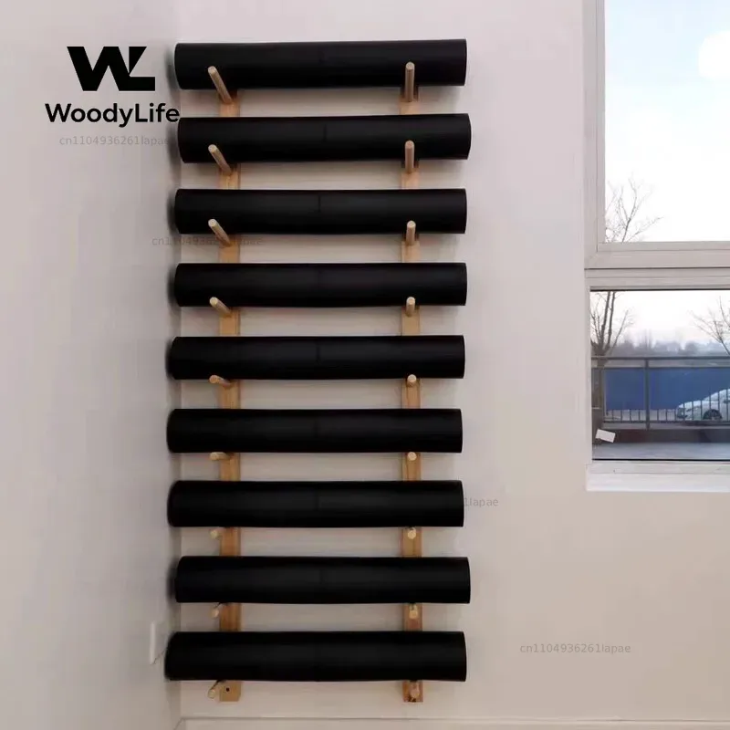 Studio Wall Rack Large Capacit - đánh giá và giá Home Gym Yoga Mat Storage