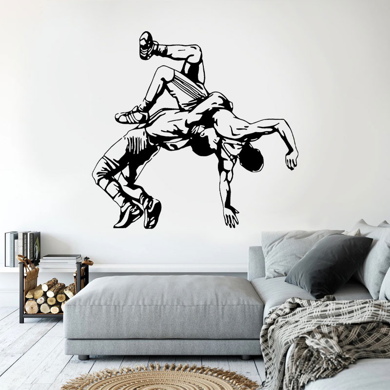 Wrestling Throw Wall Decals Vi - đánh giá và giá Home Gym Aesthetic