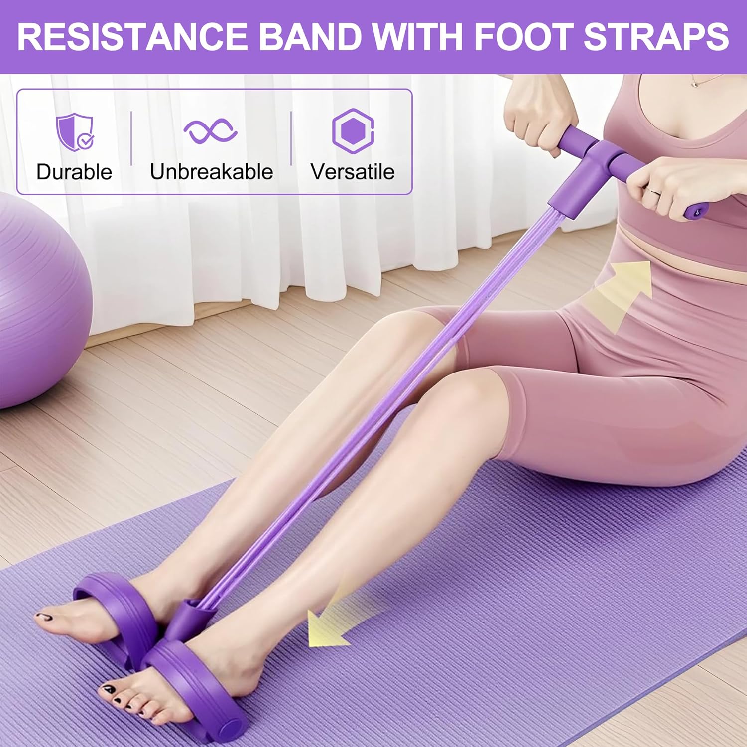 4-Tube Pedal Resistance Band M - đánh giá và giá Home Gym Needs