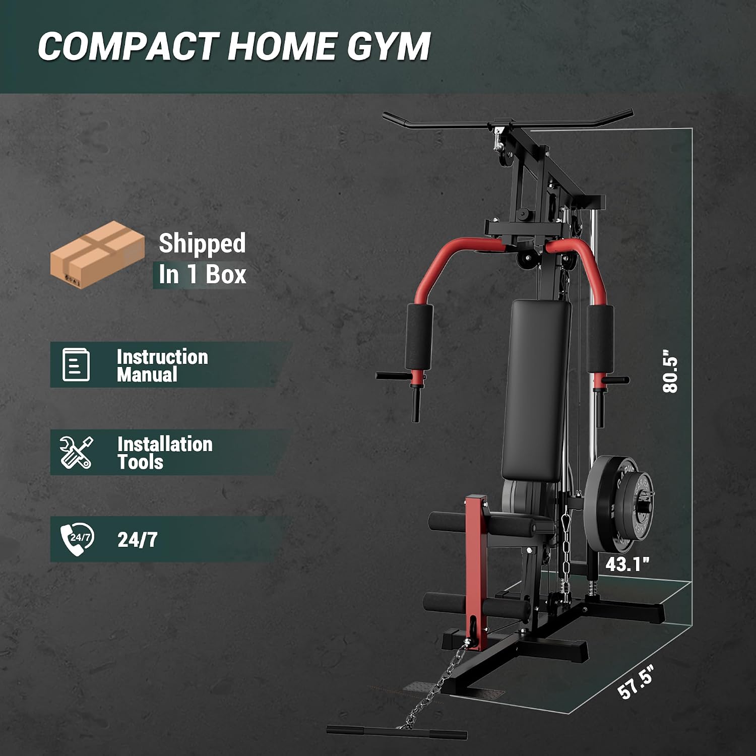 Full-Body Home Gym Machine wit - đánh giá và giá Home Gym Leg Extension Machine