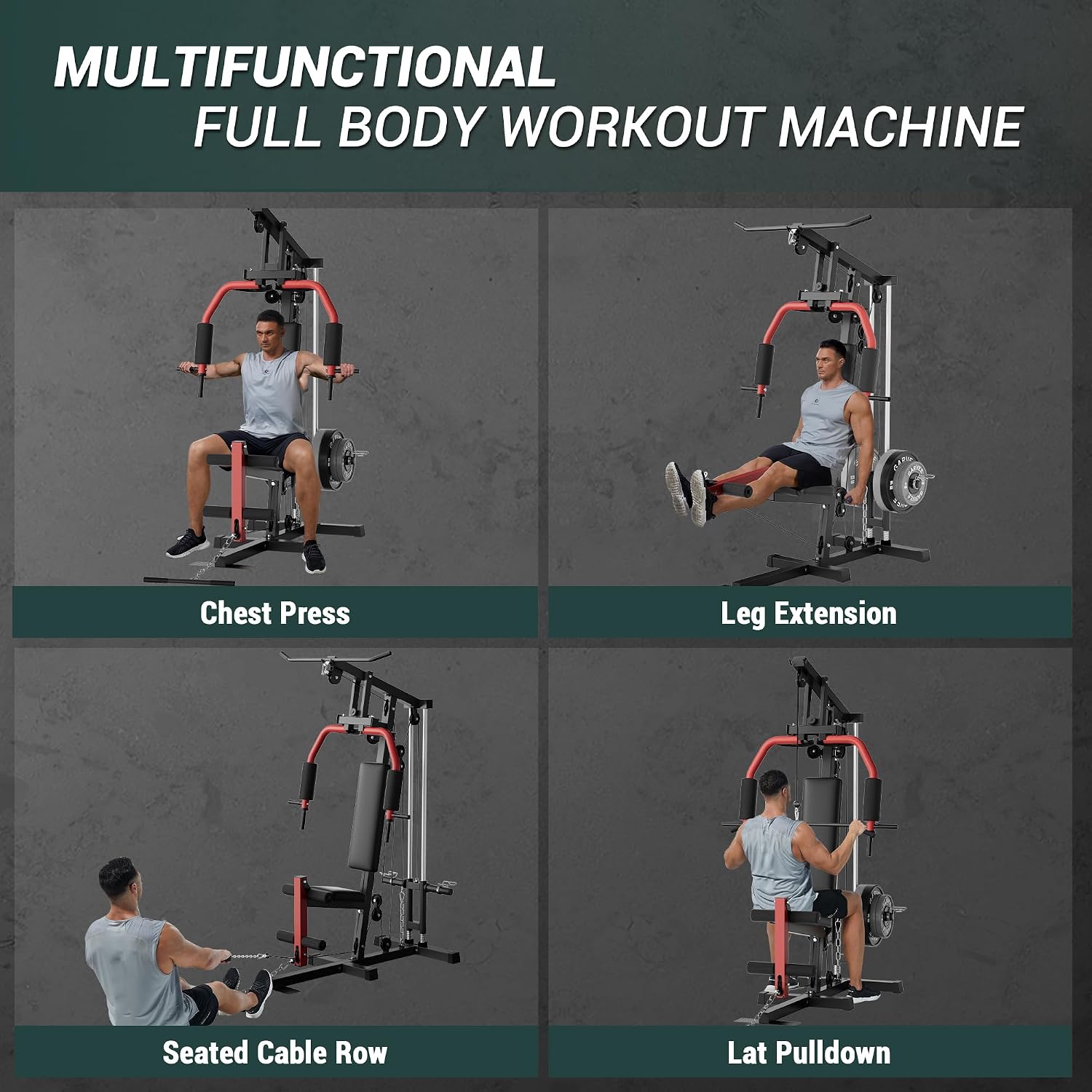 Full-Body Home Gym Machine wit - đánh giá và giá Home Gym Leg Extension Machine