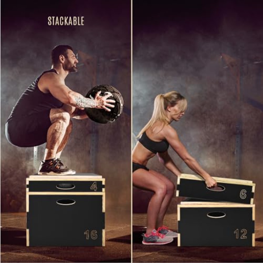 3 in 1 Wooden Plyo Box for Jum - đánh giá và giá Home Gym Options