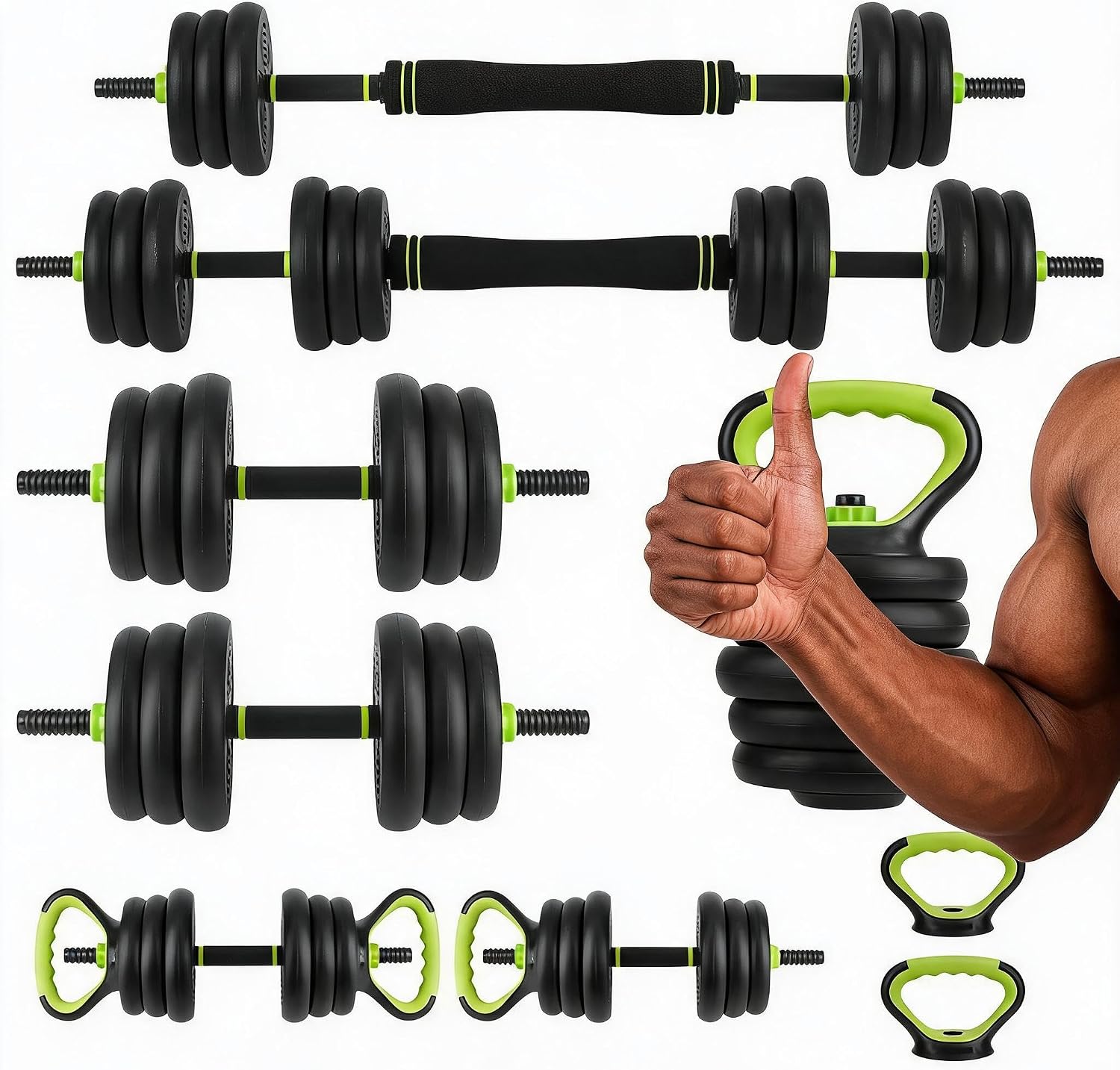 4 in 1 Adjustable Dumbbell Set - đánh giá và giá Home Gym Options