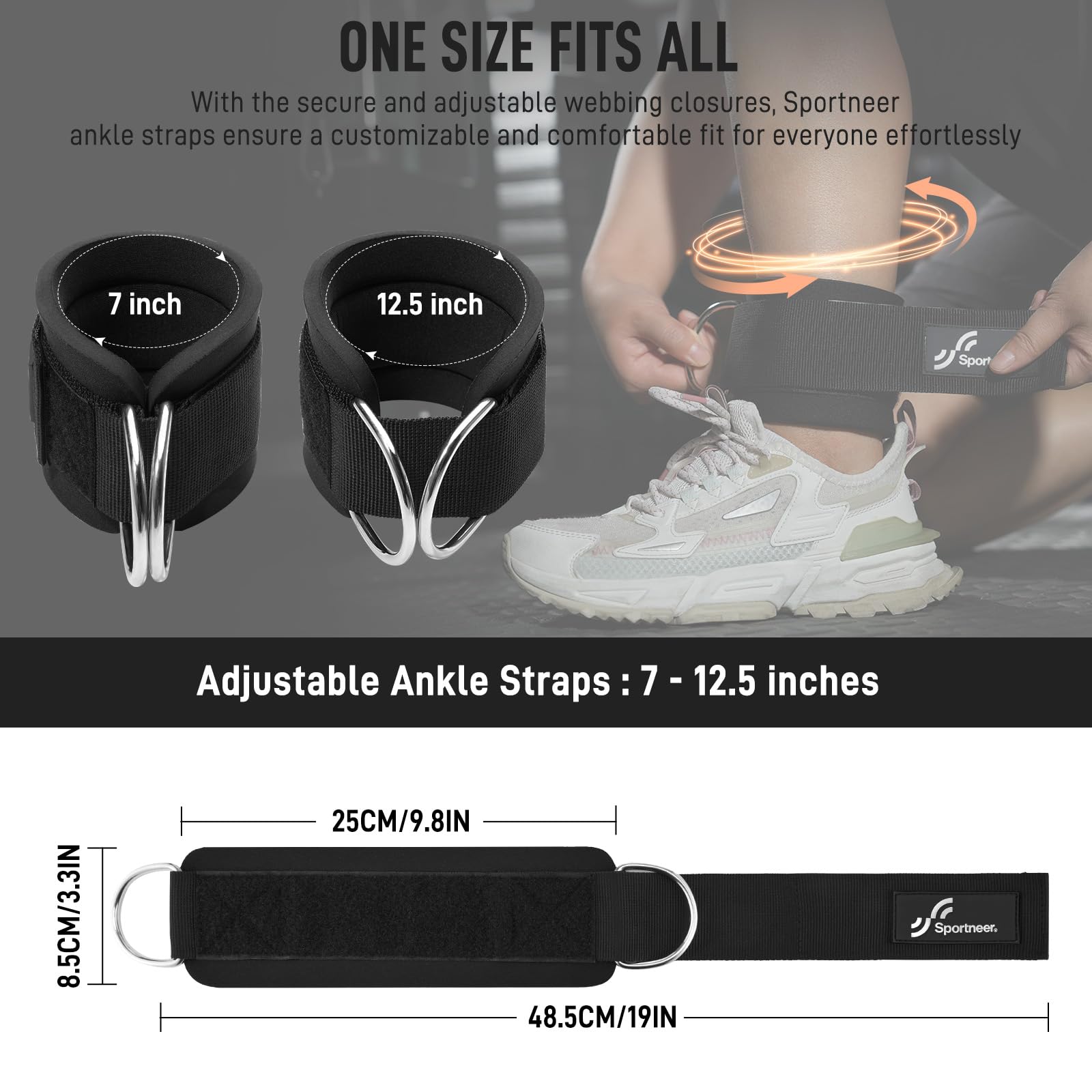 Sportneer Adjustable Ankle Str - đánh giá và giá Home Gym Leg Extension Machine