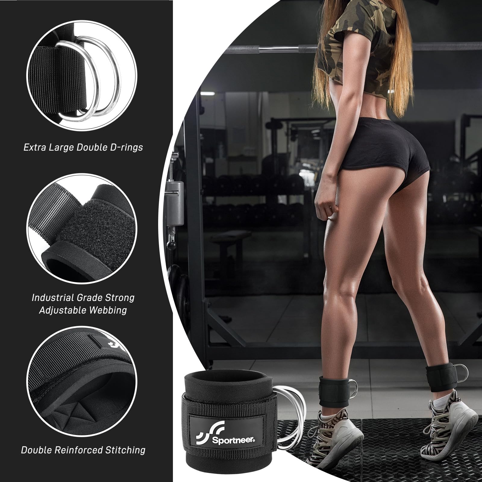 Sportneer Adjustable Ankle Str - đánh giá và giá Home Gym Leg Extension Machine