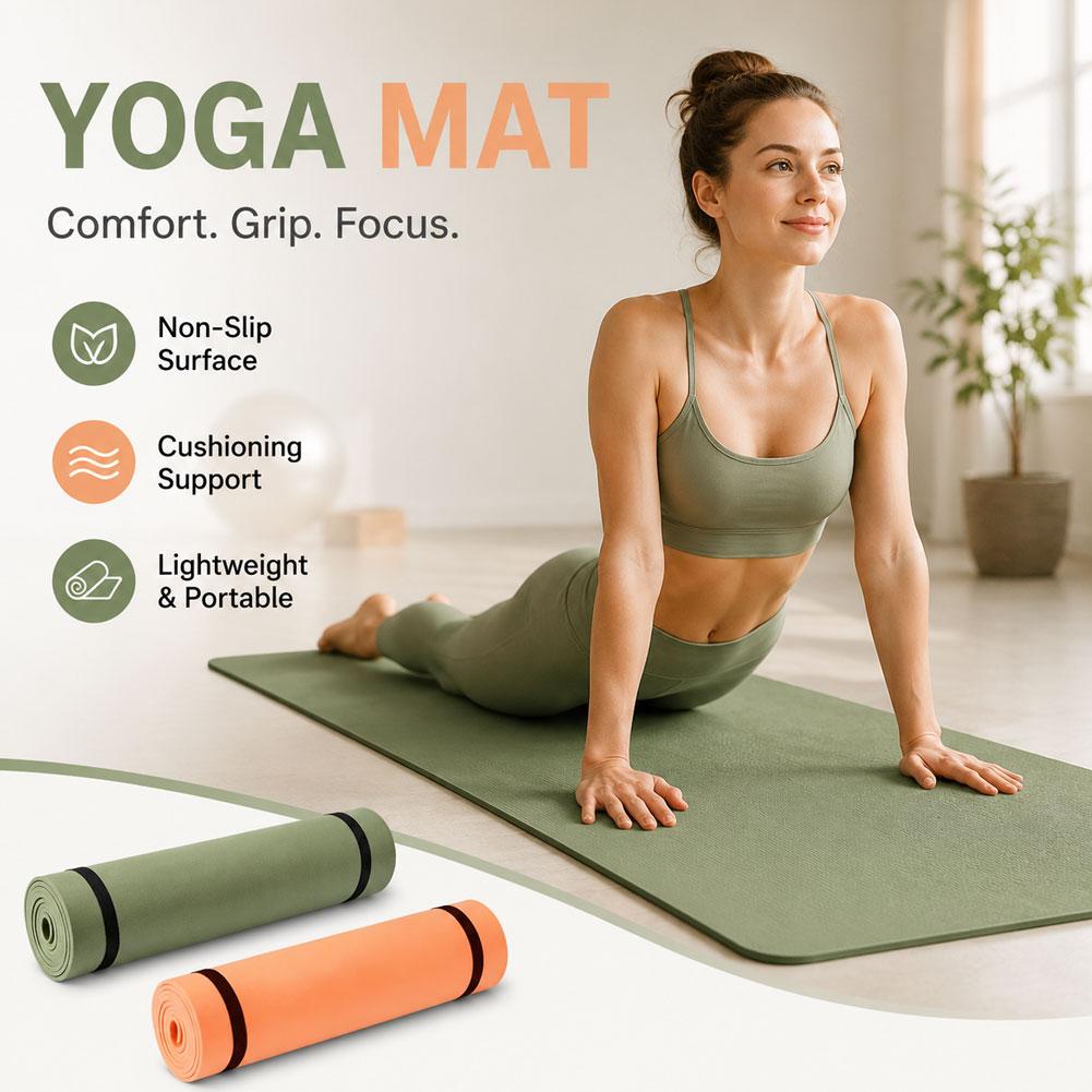 Thick Yoga Mat Anti-skid Sport - đánh giá và giá Home Gym Floor