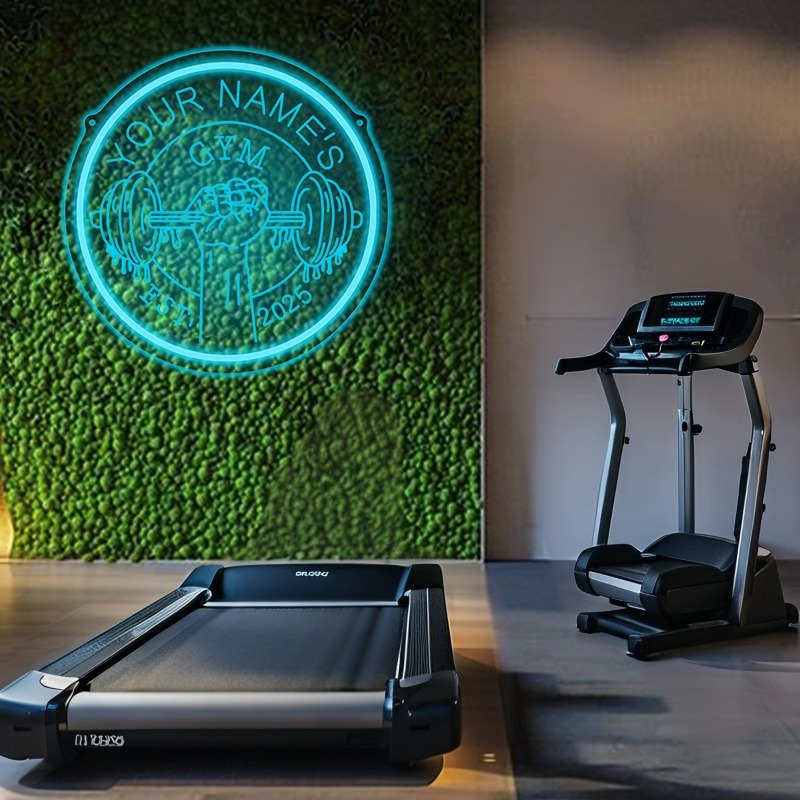 Custom LED Gym Neon Sign Barbe - đánh giá và giá Home Gym Interior Design