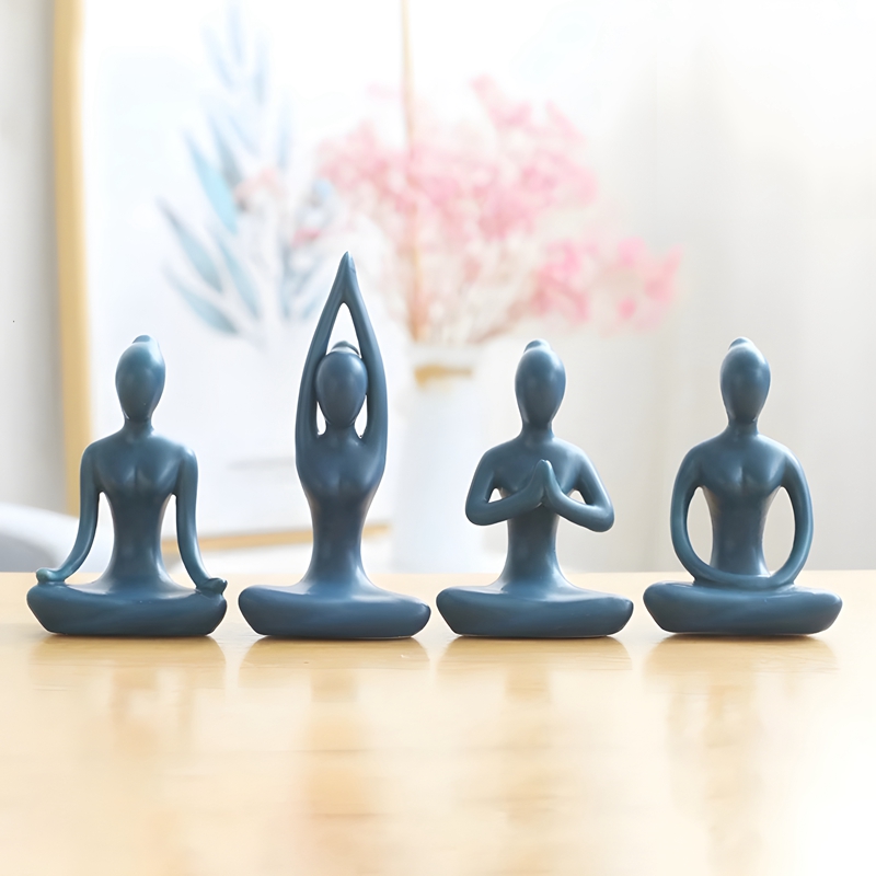 Abstract Yoga Poses Zen Cerami - đánh giá và giá Home Gym Zen