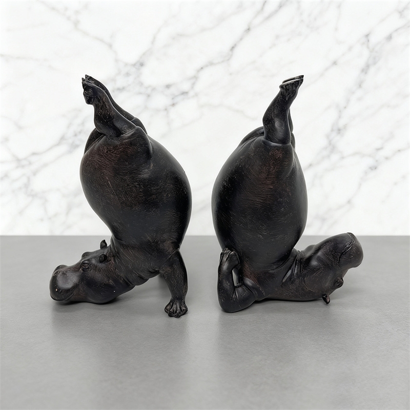 Yoga Hippo Resin Figurine Zen  - đánh giá và giá Home Gym Zen