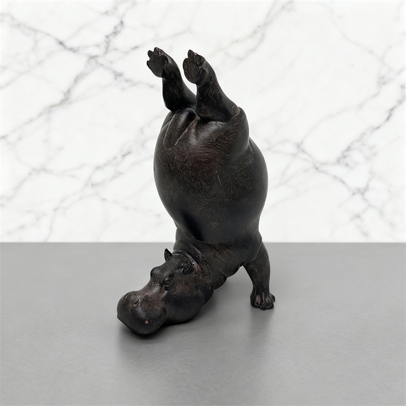 Yoga Hippo Resin Figurine Zen  - đánh giá và giá Home Gym Zen
